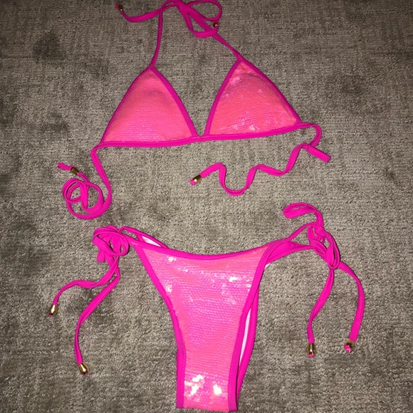 zaful sequin bikini